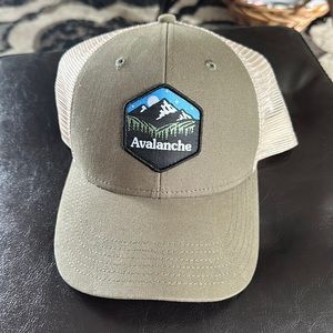 Avalanche snap back mesh hat